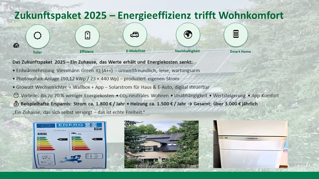 Übersicht zum Zukunftspaket 2025 mit Energieeffizienz und Photovoltaik